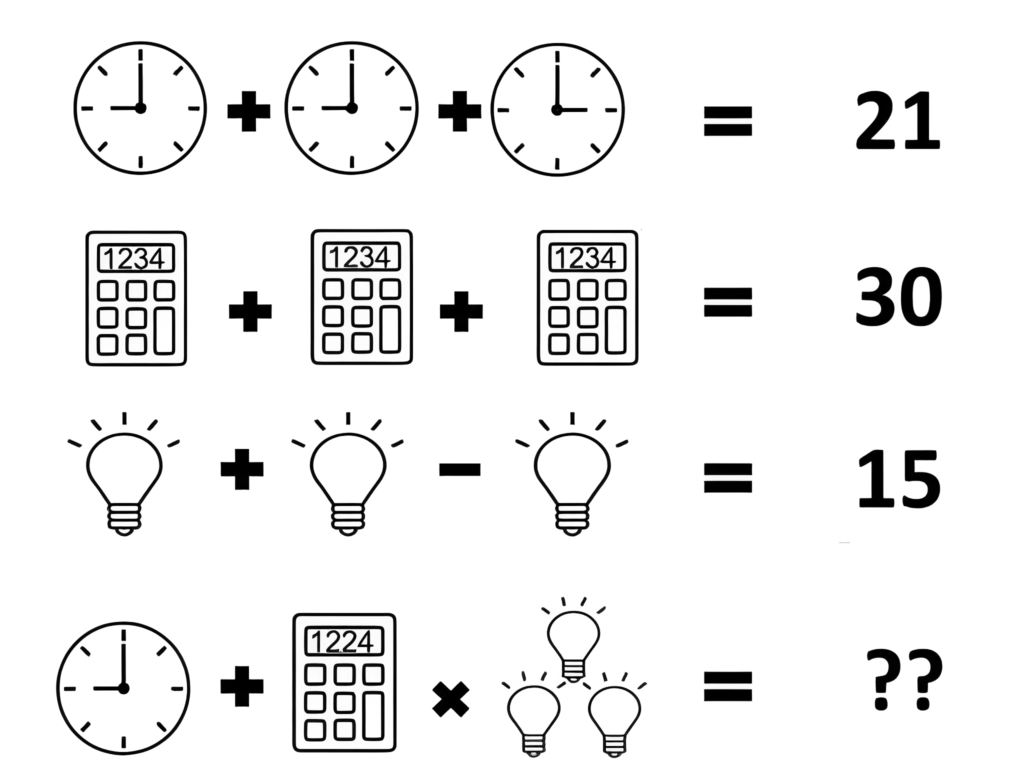 Consider all these factors to solve the clock Calculator bulb puzzle.